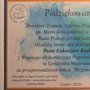 Prelekcja "Bezpieczni w wakacj - WOPR Grodzisk